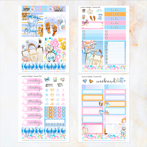 Summer Chic - POCKET Mini Weekly Kit Planner stickers