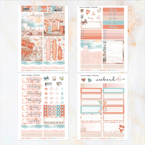 Pink Sands - POCKET Mini Weekly Kit Planner stickers