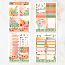 Load image into Gallery viewer, Cactus Blooms - POCKET Mini Weekly Kit Planner stickers