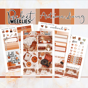 Autumn Living - POCKET Mini Weekly Kit Planner stickers