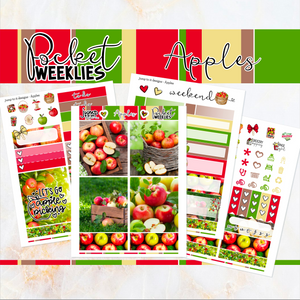 Apples - POCKET Mini Weekly Kit Planner stickers
