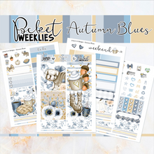 Load image into Gallery viewer, Autumn Blues - POCKET Mini Weekly Kit Planner stickers