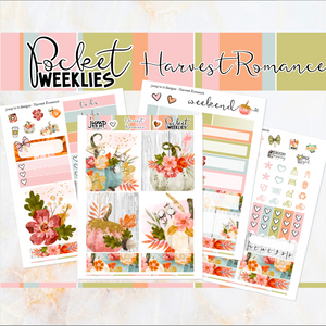 Harvest Romance - POCKET Mini Weekly Kit Planner stickers