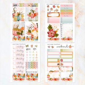 Harvest Romance - POCKET Mini Weekly Kit Planner stickers