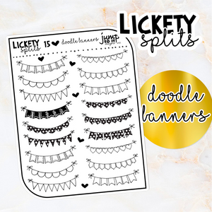 Foil - Lickety Splits - DOODLE BANNERS   (F-163-15)