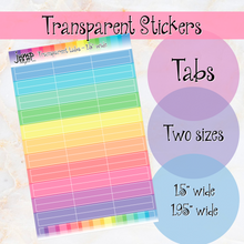 Load image into Gallery viewer, Transparent Dots, Tabs, Banners &amp; Page Flags Planner Stickers    T-102/103/104/105