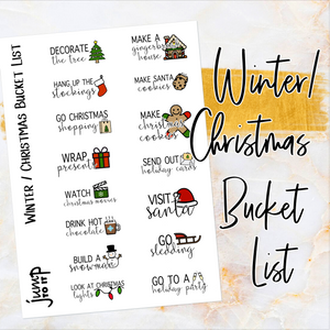 Holiday stickers w/ Icons planner calendar (S-115-2) – Jump To It Designs