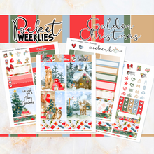 Load image into Gallery viewer, Golden Christmas - POCKET Mini Weekly Kit Planner stickers