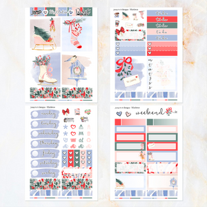 Mistletoe Christmas - POCKET Mini Weekly Kit Planner stickers