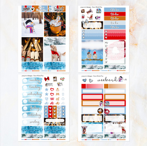 Snow Much Fun - POCKET Mini Weekly Kit Planner stickers