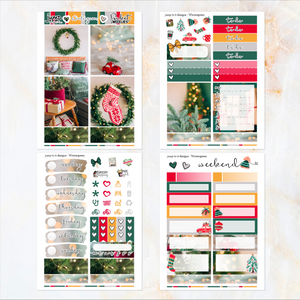Wintergreen Christmas - POCKET Mini Weekly Kit Planner stickers