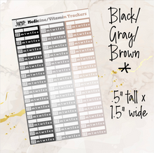 Load image into Gallery viewer, Ombre Medicine / Vitamin tracker stickers            (R-115+)