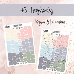 Shapes Palette Foil stickers Hexagon Page Flags    (F-173+)