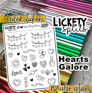 Foil - Lickety Splits - HEARTS GALORE   (F-163-17)