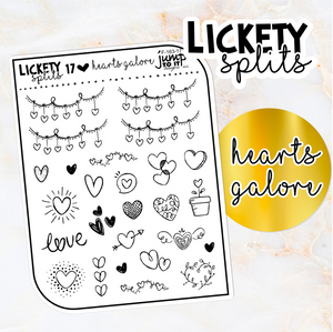 Foil - Lickety Splits - HEARTS GALORE   (F-163-17)