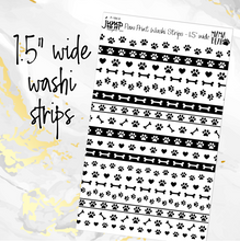 Load image into Gallery viewer, Foil - Washi PAW PRINTS strips  (F-184-8/9)