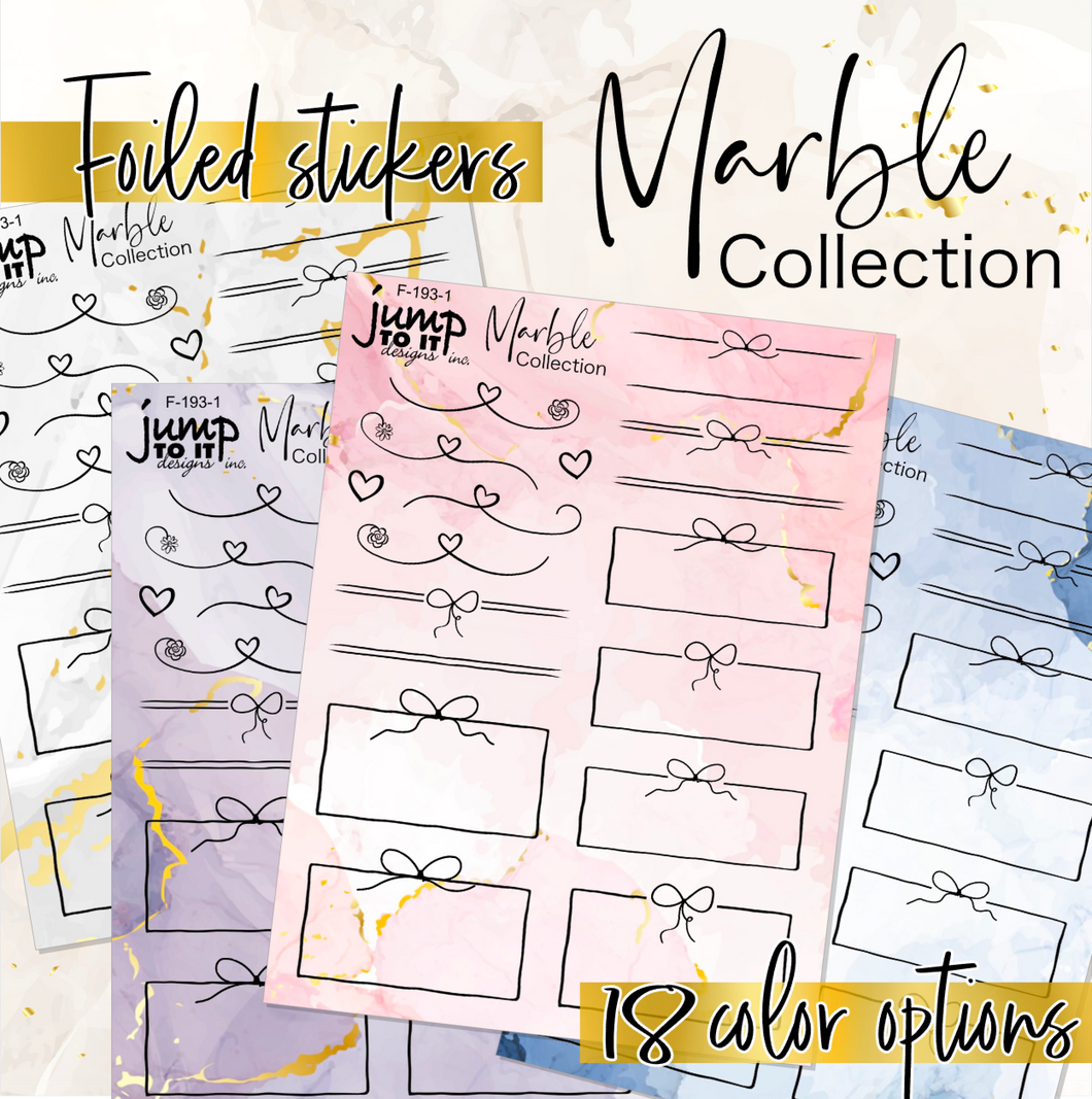 Foil - Bow Frames Marble Collection   (F-193-1+)