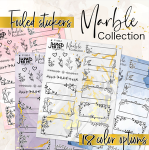 Foil - Floral Frames Marble Collection   (F-193-2+)
