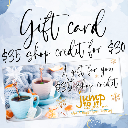 Gift Card for the Holidays - $35 - Perfect for a friend, loved one or yourself