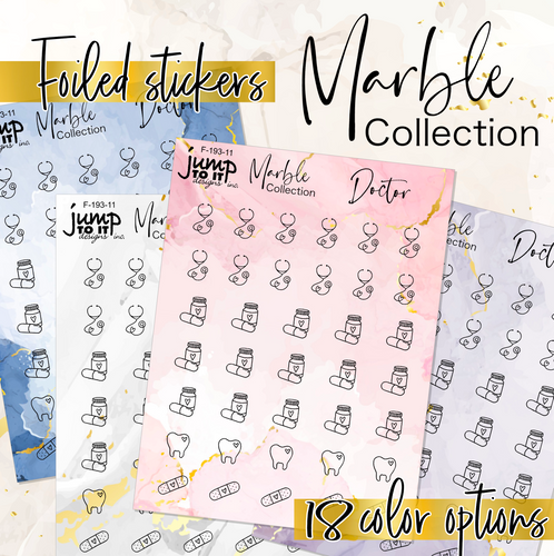 Foil - Icons DOCTOR Marble Collection   (F-193-11+)