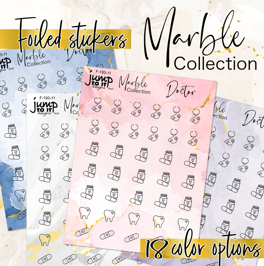 Foil - Icons DOCTOR Marble Collection   (F-193-11+)