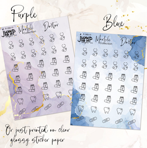 Foil - Icons DOCTOR Marble Collection   (F-193-11+)