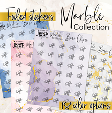 Load image into Gallery viewer, Foil - Icons BOW CLIPS Marble Collection   (F-193-17+)