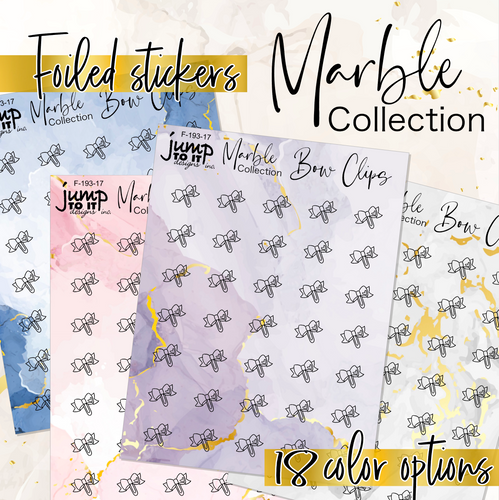 Foil - Icons BOW CLIPS Marble Collection   (F-193-17+)