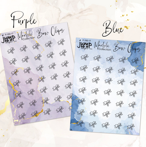 Foil - Icons BOW CLIPS Marble Collection   (F-193-17+)