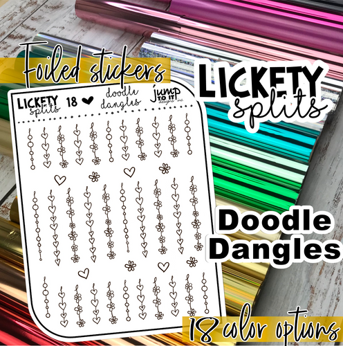 Foil - Lickety Splits - DOODLE DANGLES   (F-163-18)