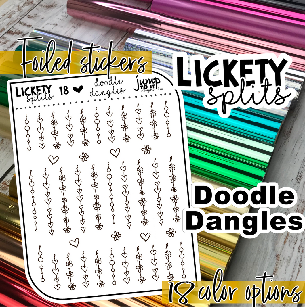 Foil - Lickety Splits - DOODLE DANGLES   (F-163-18)