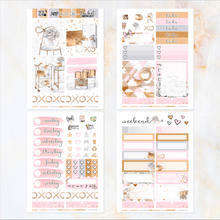 Load image into Gallery viewer, Gold Office - POCKET Mini Weekly Kit Planner stickers