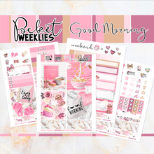Load image into Gallery viewer, Good Morning - POCKET Mini Weekly Kit Planner stickers