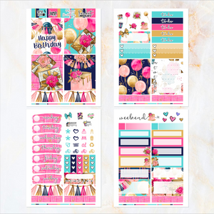 Happy Birthday - POCKET Mini Weekly Kit Planner stickers