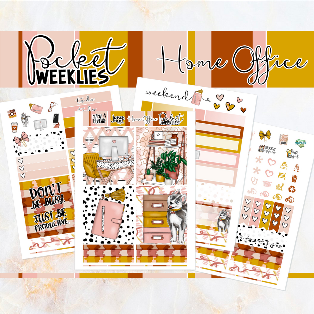 Home Office - POCKET Mini Weekly Kit Planner stickers