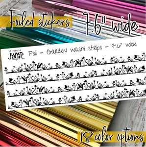 Foil - Garden Washi 7.6" wide Spring (F-184-14)