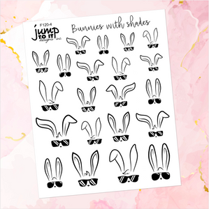 Foil - Bunnies with Shades Easter  (F-120-4)