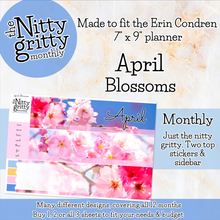 Load image into Gallery viewer, April Blossoms - The Nitty Gritty Monthly - Erin Condren Vertical Horizontal
