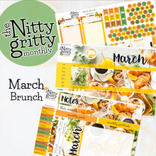 Load image into Gallery viewer, March Brunch - The Nitty Gritty Monthly - Erin Condren Vertical Horizontal