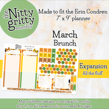 Load image into Gallery viewer, March Brunch - The Nitty Gritty Monthly - Erin Condren Vertical Horizontal