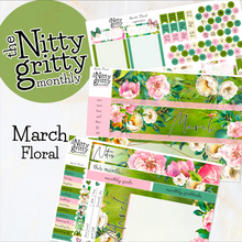 Load image into Gallery viewer, March Floral - The Nitty Gritty Monthly - Erin Condren Vertical Horizontal
