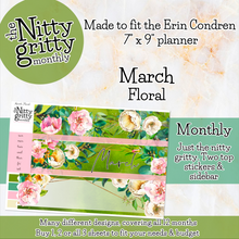 Load image into Gallery viewer, March Floral - The Nitty Gritty Monthly - Erin Condren Vertical Horizontal
