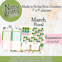 Load image into Gallery viewer, March Floral - The Nitty Gritty Monthly - Erin Condren Vertical Horizontal