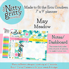 Load image into Gallery viewer, May Meadow - The Nitty Gritty Monthly - Erin Condren Vertical Horizontal