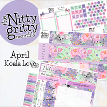 Load image into Gallery viewer, April Koala - The Nitty Gritty Monthly - Erin Condren Vertical Horizontal