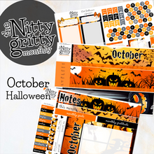 Load image into Gallery viewer, October Halloween - The Nitty Gritty Monthly - Erin Condren Vertical Horizontal