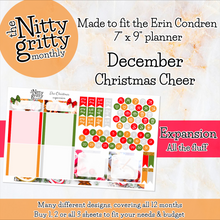 Load image into Gallery viewer, December Christmas Cheer - The Nitty Gritty Monthly - Erin Condren Vertical Horizontal