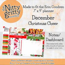 Load image into Gallery viewer, December Christmas Cheer - The Nitty Gritty Monthly - Erin Condren Vertical Horizontal