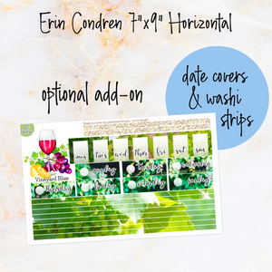 Vineyard Bliss - weekly kit Erin Condren Vertical Horizontal, Happy Planner Classic, Mini & Big