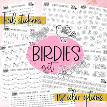Load image into Gallery viewer, Foil Theme Collection • BIRDIES • Washi, Swags, Tabs, Deco (F-207)